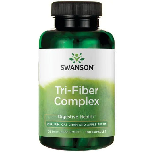 Swanson Tri-Fiber Complex (Digestive Health) 100 Capsules - Ome's Beauty Mart