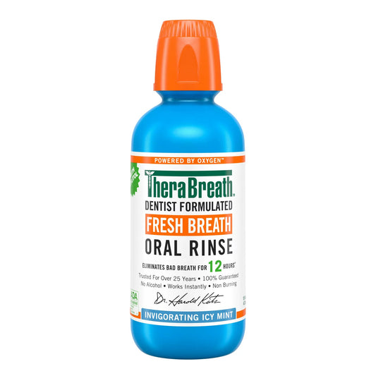 Therabreath Mouth Rinse Icy Mint 16 oz 473ml - Ome's Beauty Mart